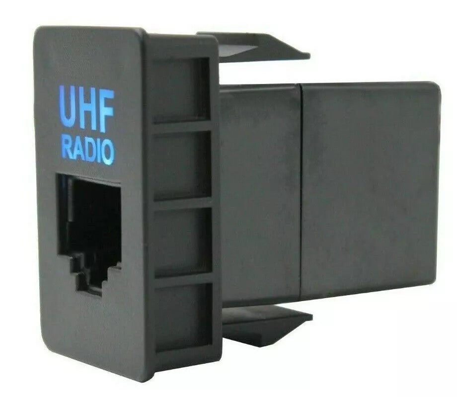 Toyota RJ45 Car Dash UHF/VHF Extender (32x20mm) - Blue LED