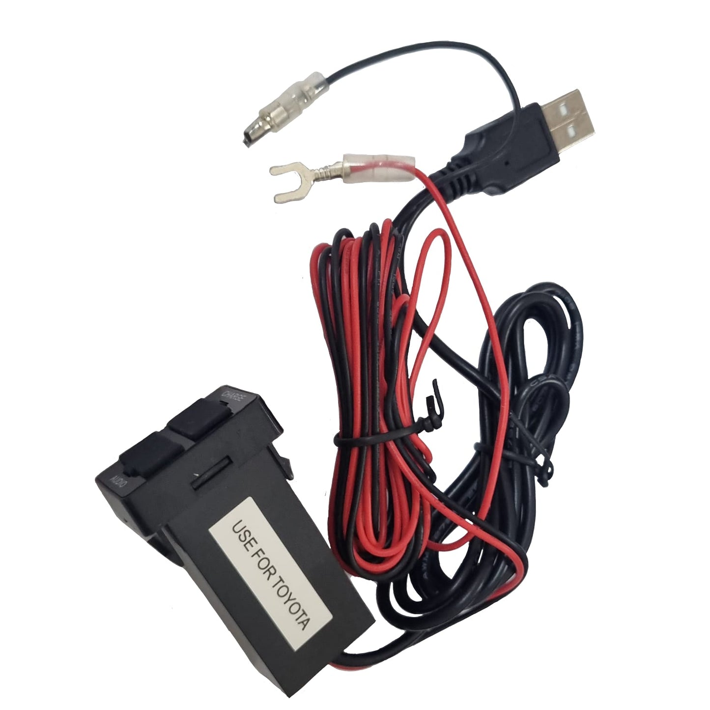 TOYOTA Hilux/Fortuner 2016+ 2.1A/1A USB Car Charger & Audio Extender (32x20mm)