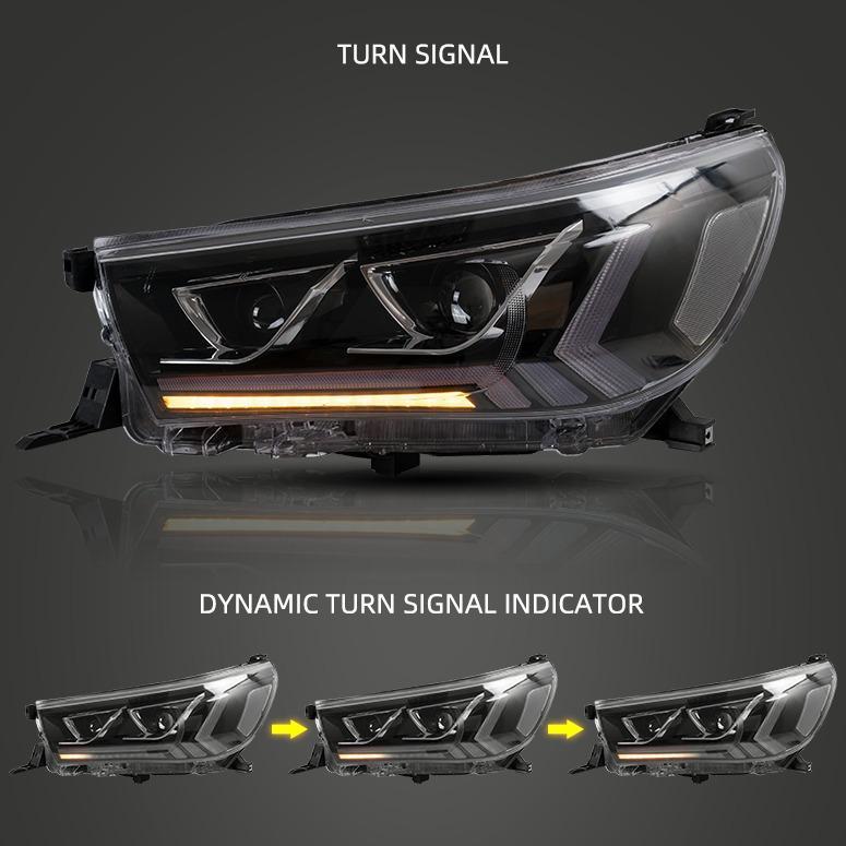 Toyota Hilux GD6 LED Headlights Vland 2016 -2019 Non Cambus