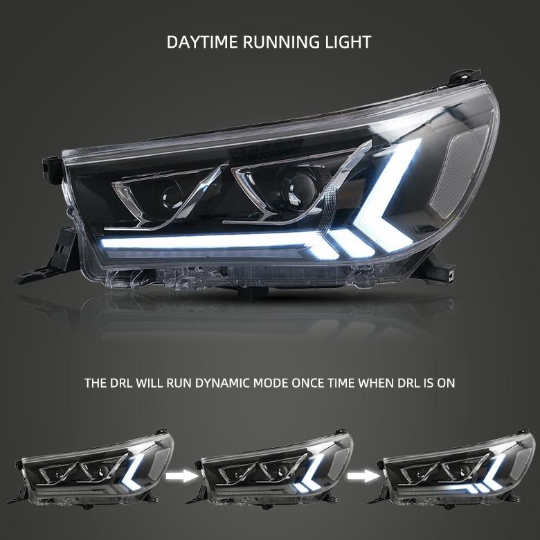 Toyota Hilux GD6 LED Headlights Vland 2016 -2019 Non Cambus