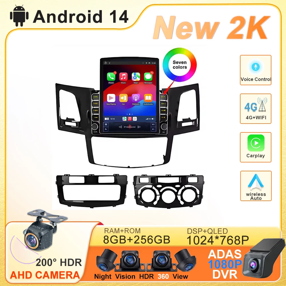 9.7 Inch Hilux D4D Touch Screen