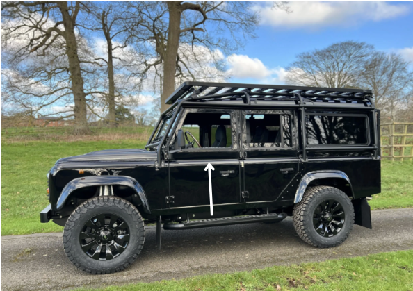 Land Rover Defender Door Rubber Passanger Front