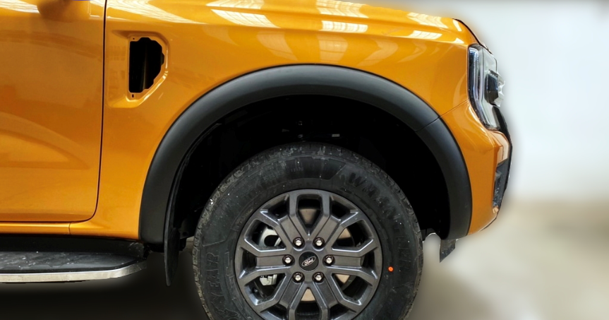 Ford Ranger Next Gen T9 2023+. Wildtrak Fender Flares (V.8) 4 inches ( PDC )