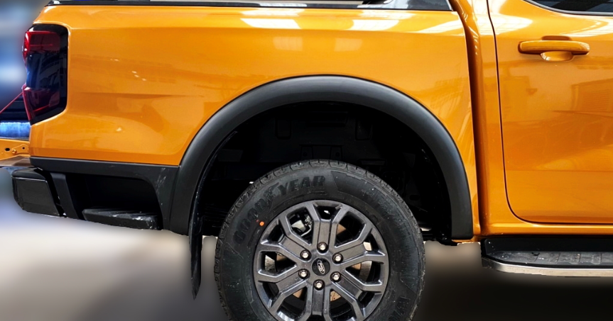 Ford Ranger Next Gen T9 2023+. Wildtrak Fender Flares (V.8) 4 inches ( PDC )