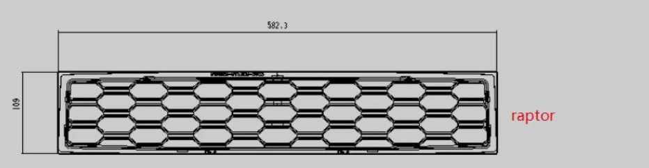 Ford Ranger Next Gen Raptor Bottom Grill Protector