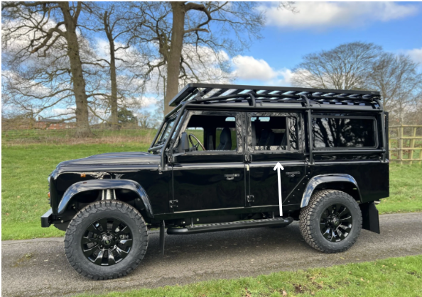 Land Rover Defender Door Rubber Passanger Rear