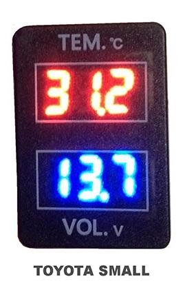 Toyota 32x20mm Voltmeter and Temperature meter for Revo
