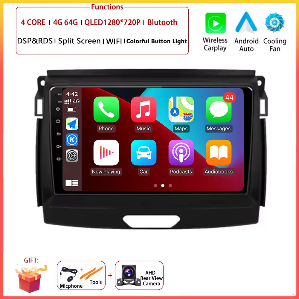 9" Android Auto for Ford Ranger Everest T6 2015 - 2020 Autoradio Carplay DSP Navigation GPS Car Radio Video Multimedia Player