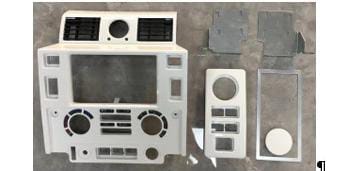 Land Rover Defender Double trim plate kit (Chrome)