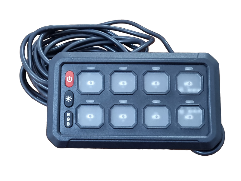 8 Gang Switch Panel - WIRED