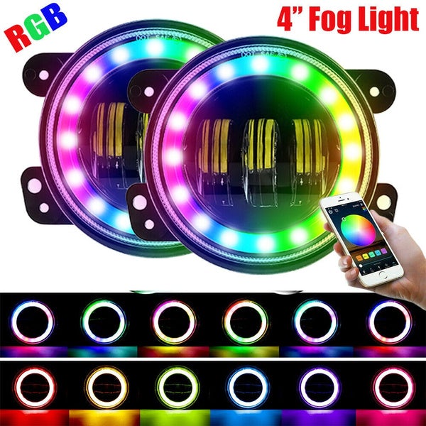 Fog Light LED with RGB set of 2