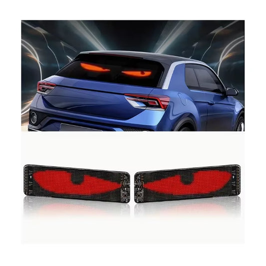 16*32 64*20 96*20 Car Windshield LED Screen DIY Indicator Light Devil'S Eye App Remote Control Animated Eyes for Cars Truck Led