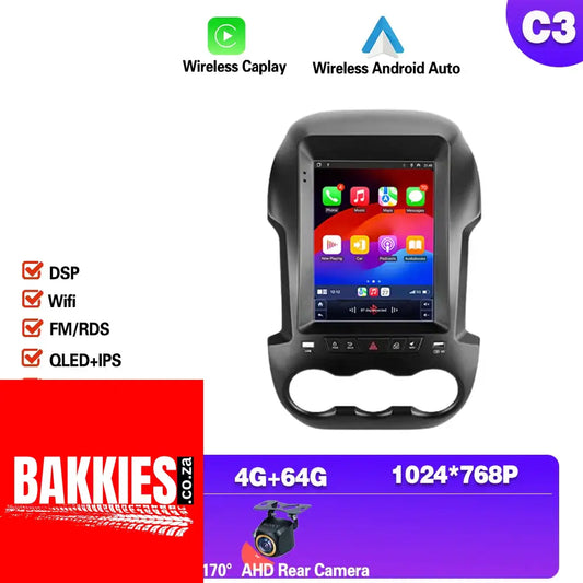 9.7 Inch for Ford Ranger 3 2011 2012 2013 2014 2015 Android14 Car Radio Carplay Multimedia Video Player Navigation Stereo 2Din