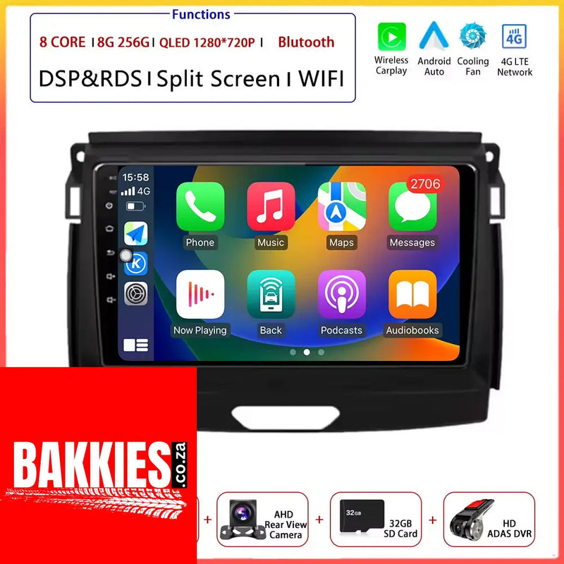 9" Android Auto for Ford Ranger Everest T6 2015 - 2020 Autoradio Carplay DSP Navigation GPS Car Radio Video Multimedia Player