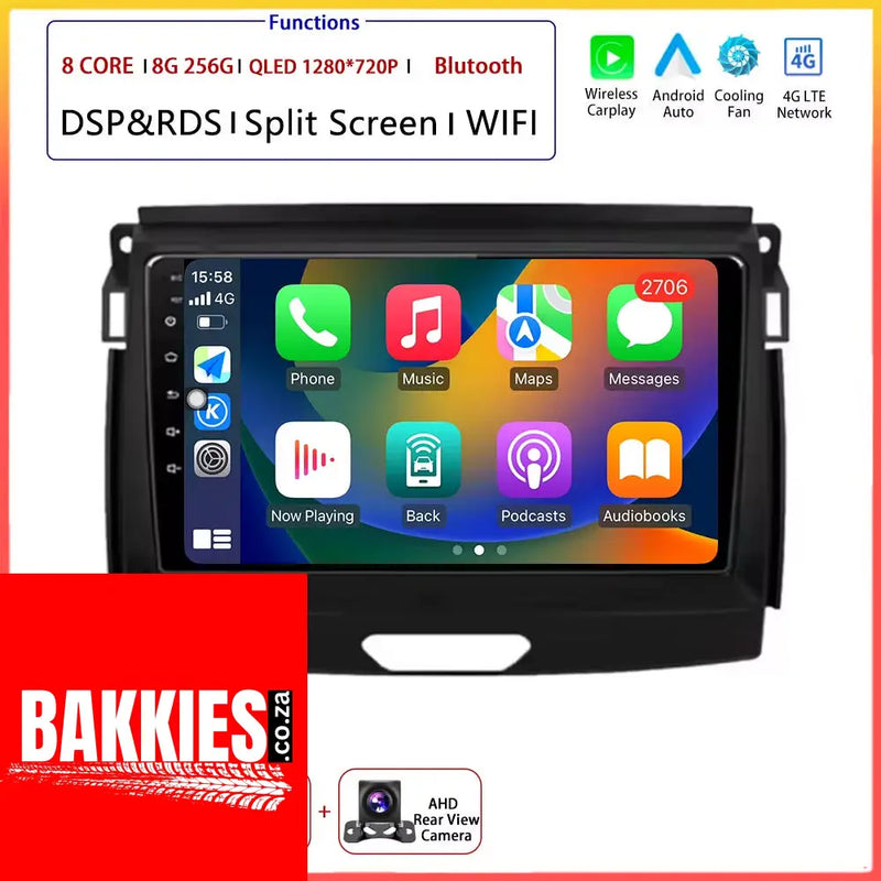 9" Android Auto for Ford Ranger Everest T6 2015 - 2020 Autoradio Carplay DSP Navigation GPS Car Radio Video Multimedia Player