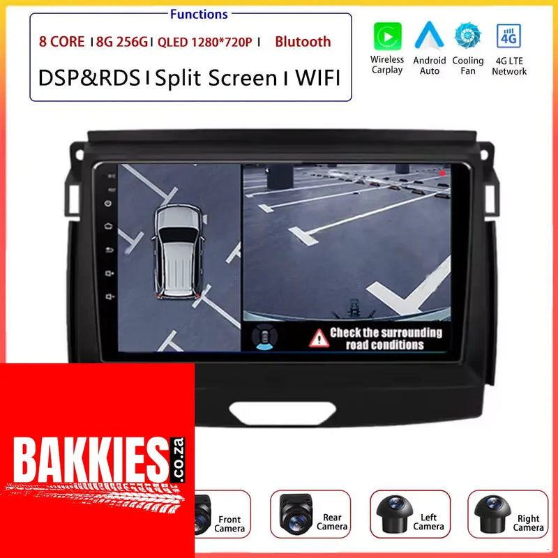 9" Android Auto for Ford Ranger Everest T6 2015 - 2020 Autoradio Carplay DSP Navigation GPS Car Radio Video Multimedia Player