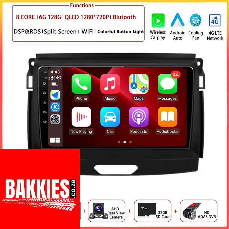 9" Android Auto for Ford Ranger Everest T6 2015 - 2020 Autoradio Carplay DSP Navigation GPS Car Radio Video Multimedia Player