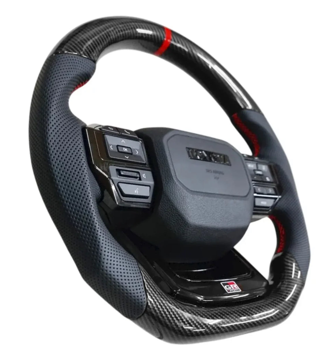 Toyota Land Cruiser LC250 GR Sport Style Carbon Look Upgrade Steering Wheel With paddle shifters
