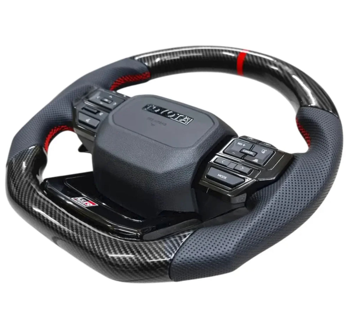 Toyota Land Cruiser LC250 GR Sport Style Carbon Look Upgrade Steering Wheel With paddle shifters