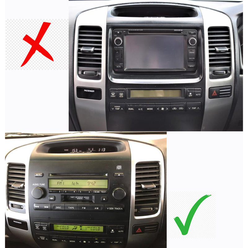 Toyota Prado 120 Series (2002 - 2009) 9" Double DIN Android Radio – Wireless Apple CarPlay & Android Auto
