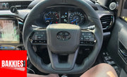 LC300 Toyota Hilux Land Cruiser 70 Series Full Leather Steering Wheel Sport - Black Steering Wheel