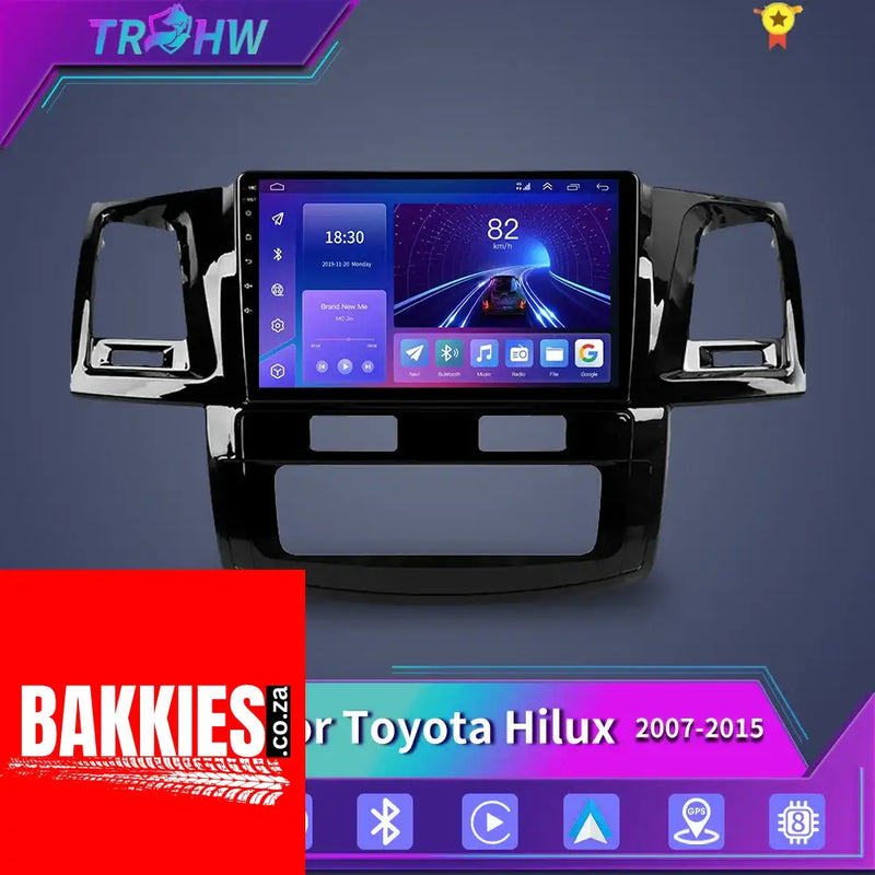 For Toyota Fortuner HILUX Revo Vigo 2007-2015 Multimedia Video Player Stereo GPS Android 13 2Din Carplay Car Radio