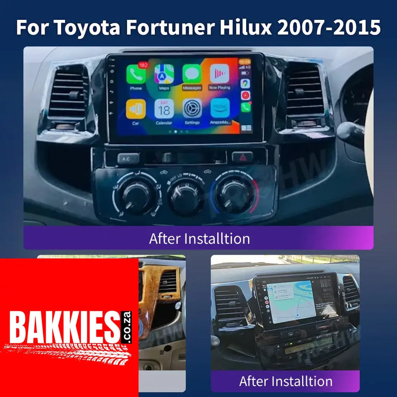For Toyota Fortuner HILUX Revo Vigo 2007-2015 Multimedia Video Player Stereo GPS Android 13 2Din Carplay Car Radio