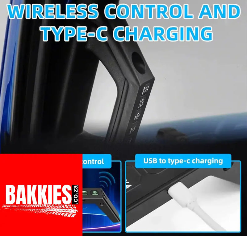 Toyota Hilux 6-Gang Wireless Grab Handle Switch Panel IP65 Waterproof 80A Diecast Aluminum for Hilux a Pillar Hilux