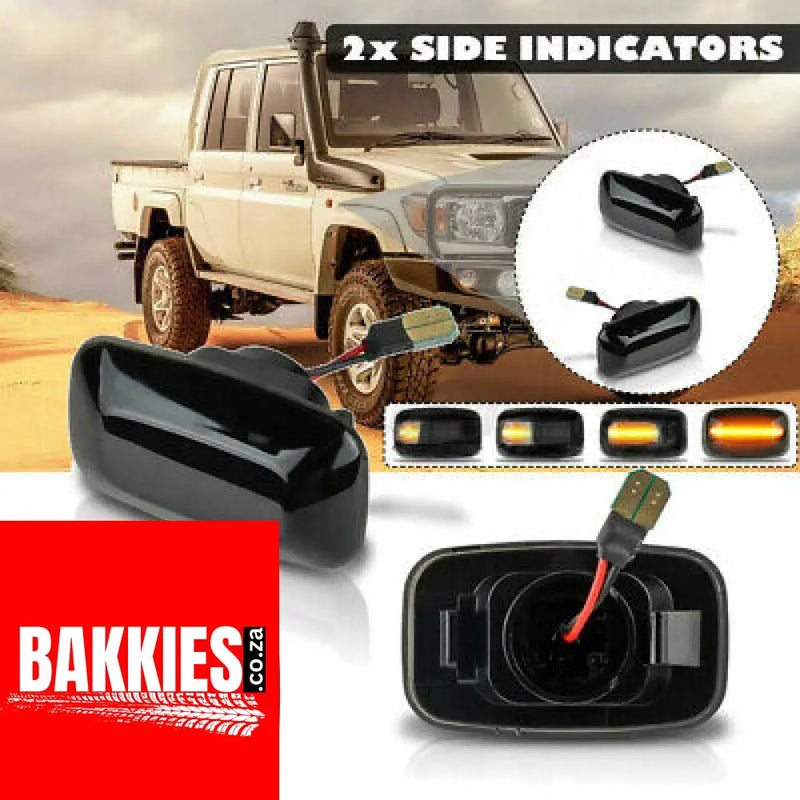 Toyota Land Cruiser / FJ Cruiser 70 Series Smoked Indicators Set of 2